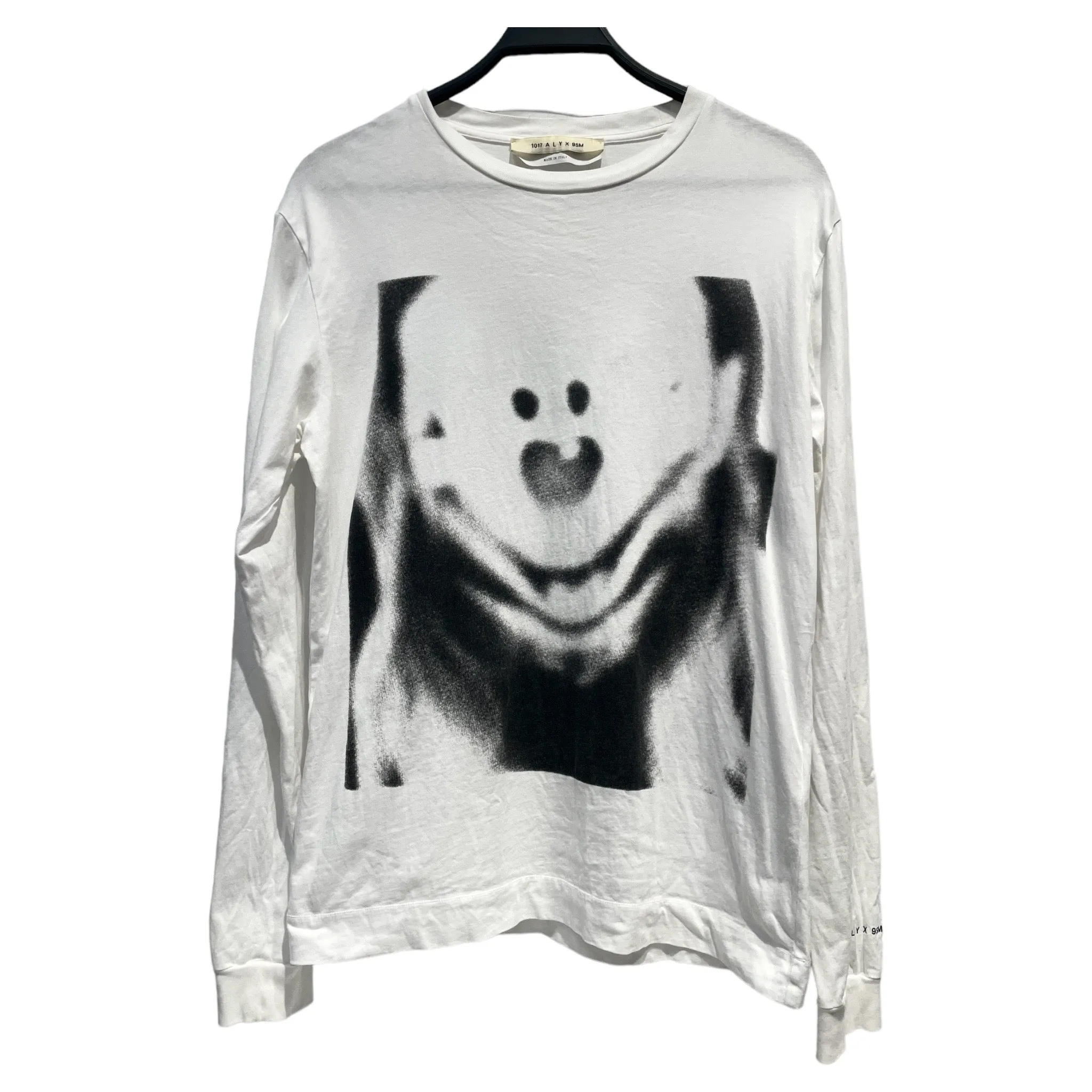 1017 ALYX 9SM(ALYX)/LS T-Shirt/M/Cotton/WHT/Graphic/SMILE