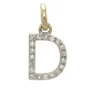 14k Gold and Diamond Initial Necklace