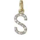 14k Gold and Diamond Initial Necklace