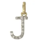 14k Gold and Diamond Initial Necklace