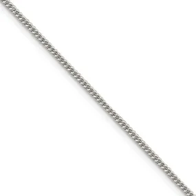 1.5mm Sterling Silver Solid Curb Chain Necklace