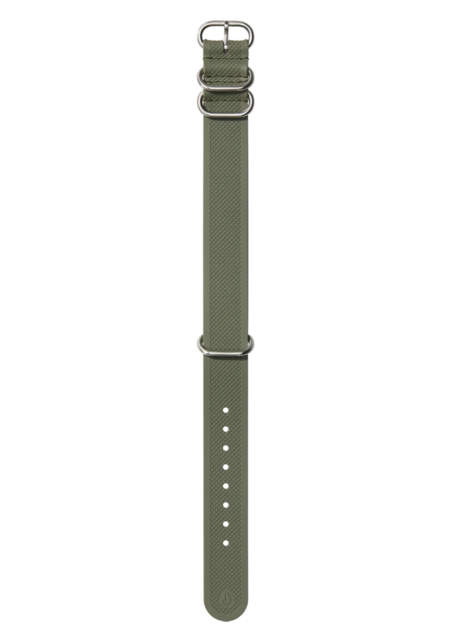 20mm FKM Rubber NATO Band - Olive