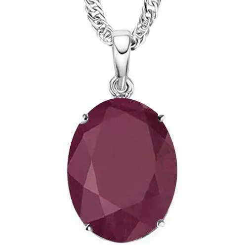 2/3 CT GENUINE RUBY 10KT SOLID GOLD PENDANT