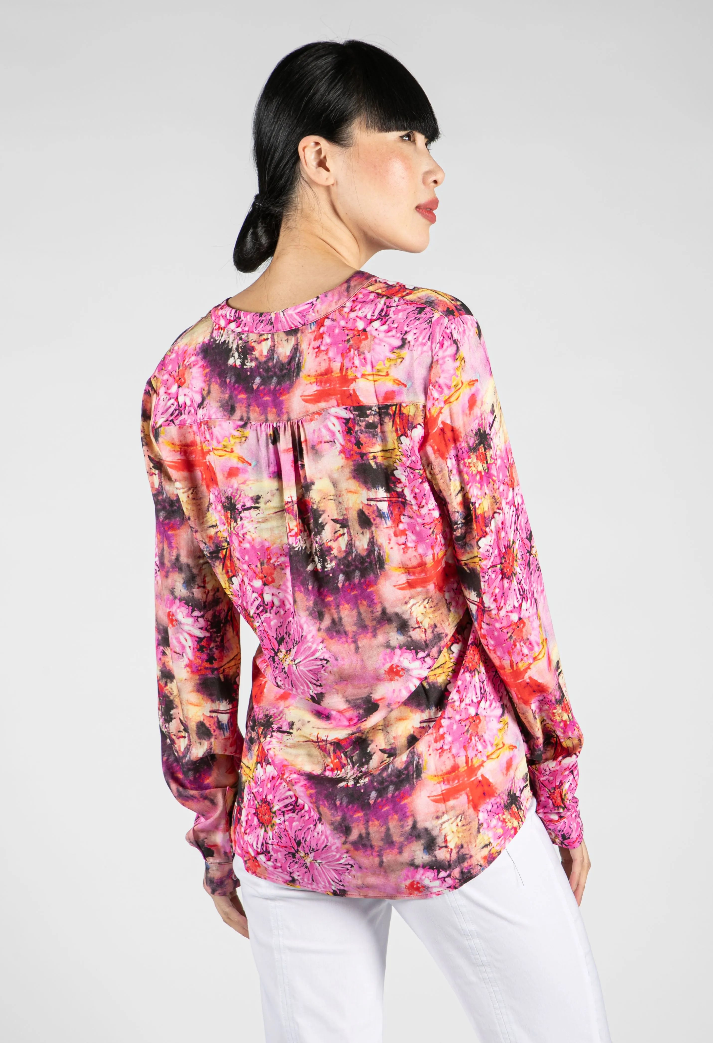 Abstract Pink Blouse