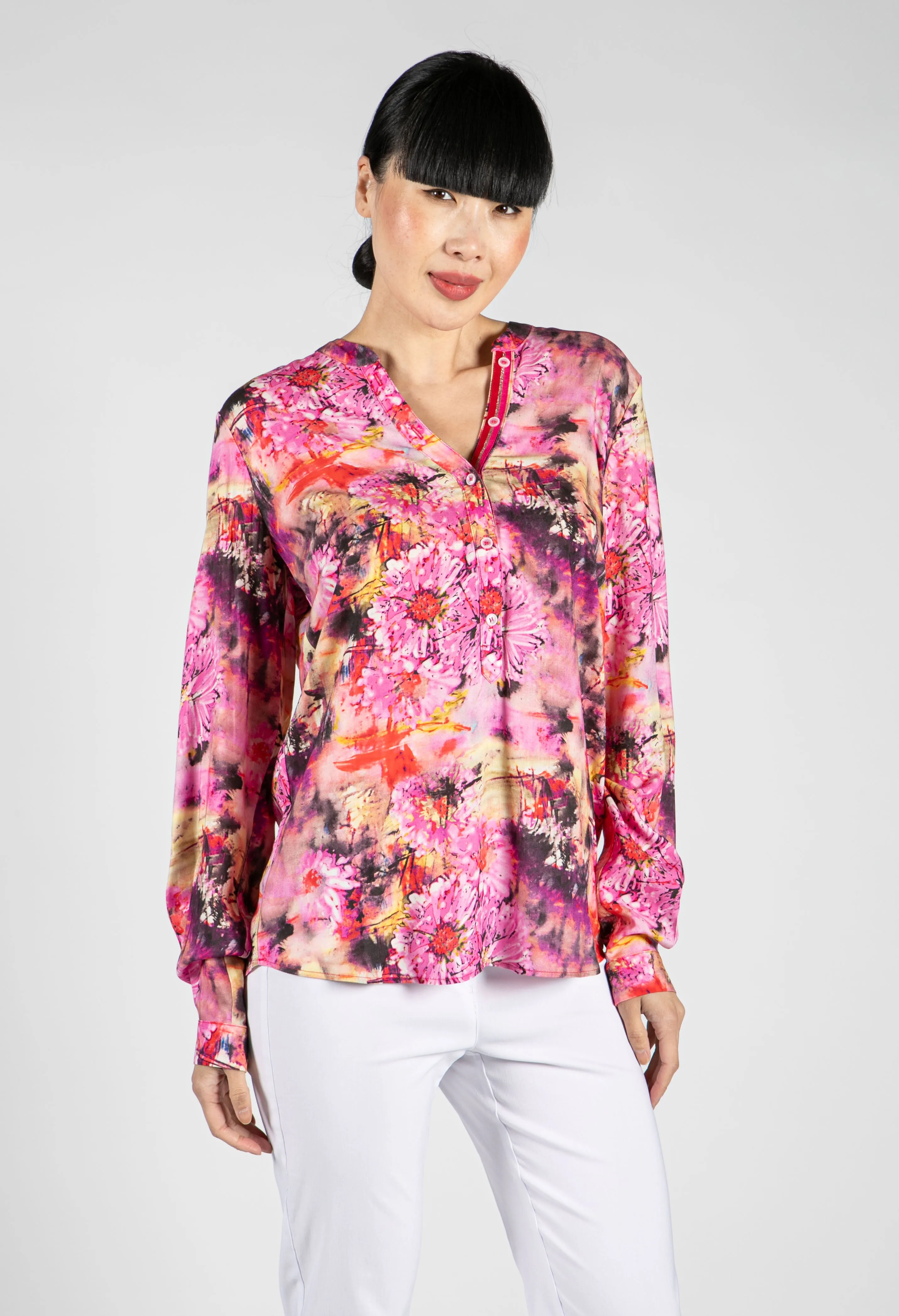 Abstract Pink Blouse