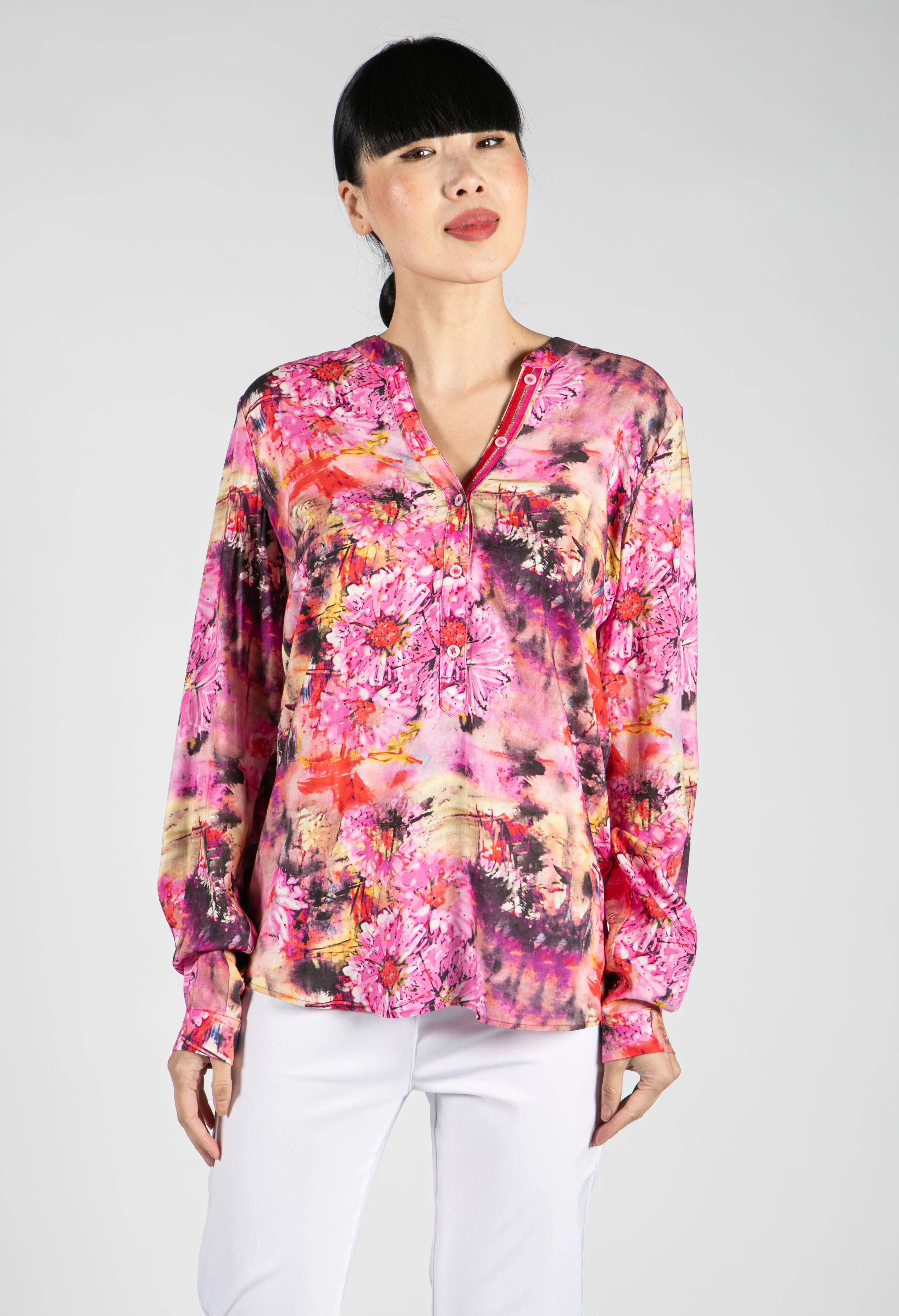 Abstract Pink Blouse