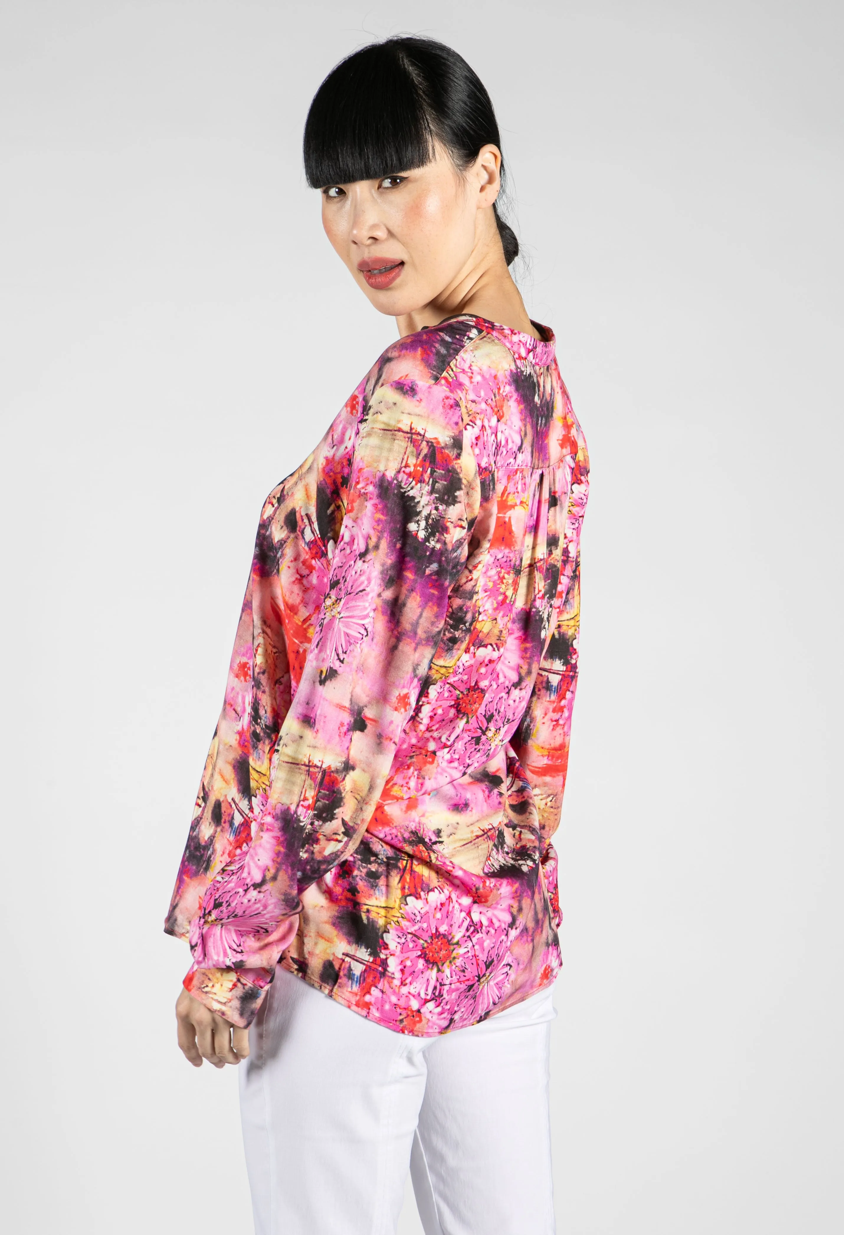 Abstract Pink Blouse