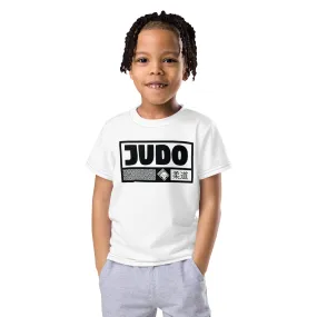 Active and Stylish: Boy's Short Sleeve Judo Rash Guard - Snow