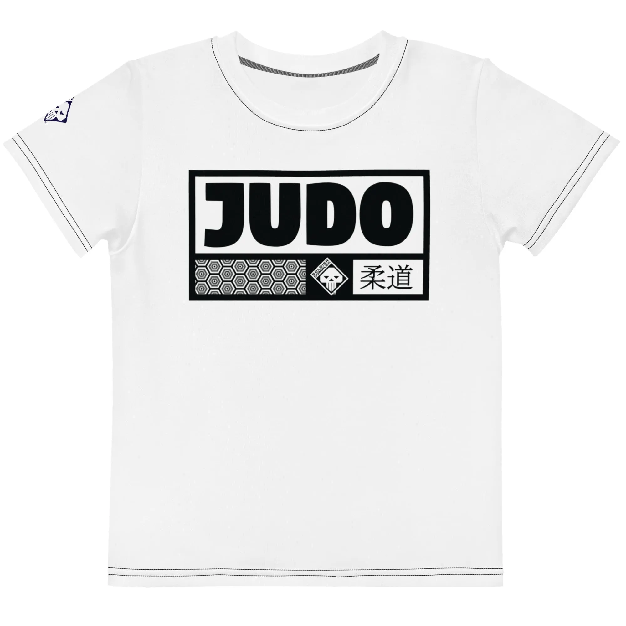 Active and Stylish: Boy's Short Sleeve Judo Rash Guard - Snow