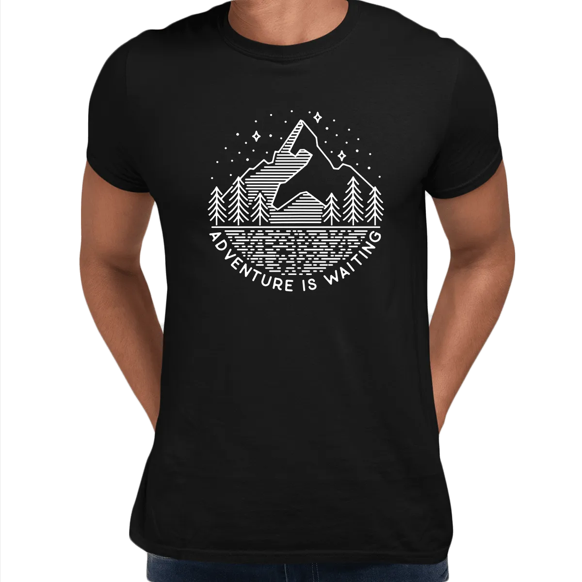 Adventure is Waiting Outdoor Minimal design T-shirt