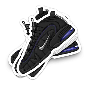 Air Penny 1 "Black Metallic Silver" Sneaker Sticker