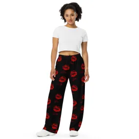 All-over print unisex wide-leg pants