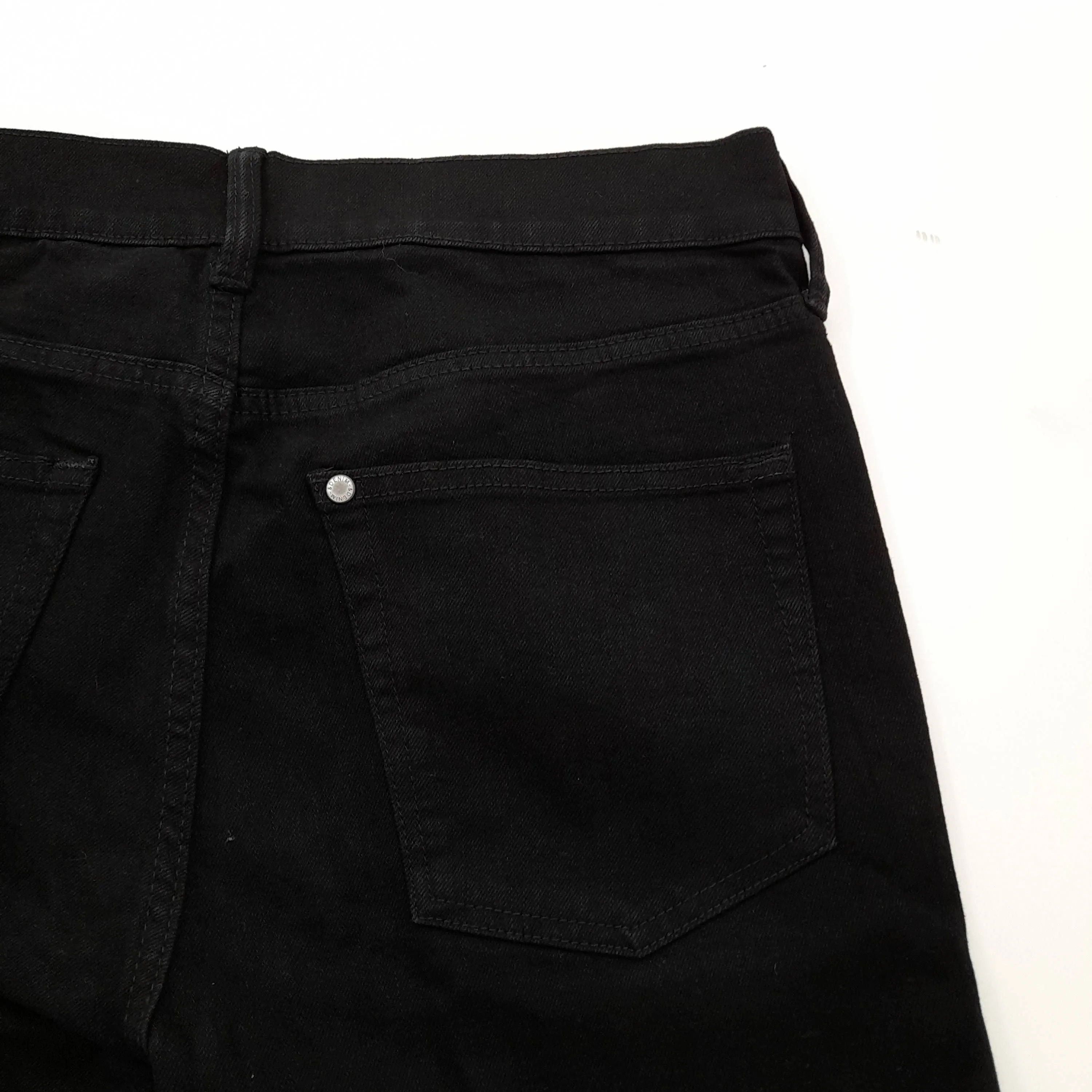 & Denim Women's Jeans W 33 in Black Cotton with Polyester