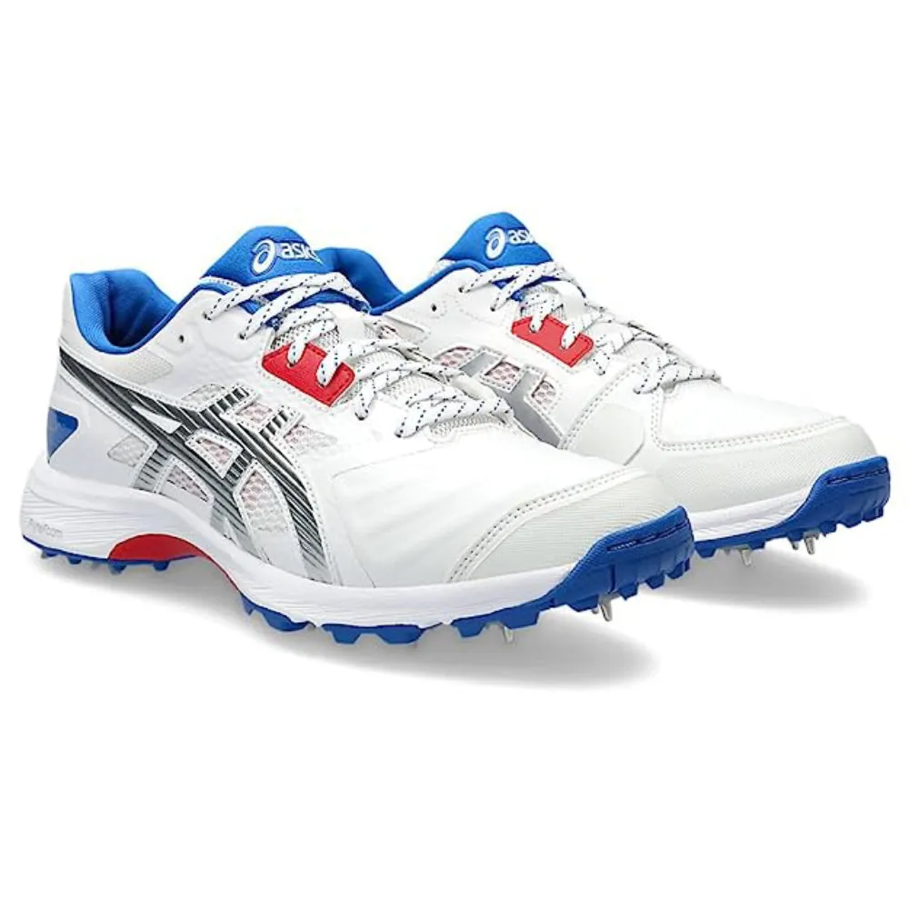 ASICS Men's Gel-Gully 7 Cricket Shoe (White/Pure Silver)