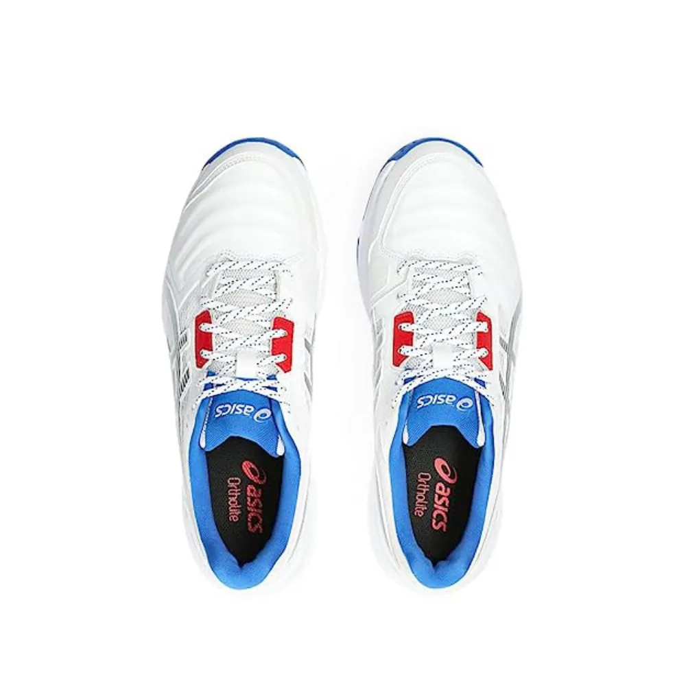 ASICS Men's Gel-Gully 7 Cricket Shoe (White/Pure Silver)