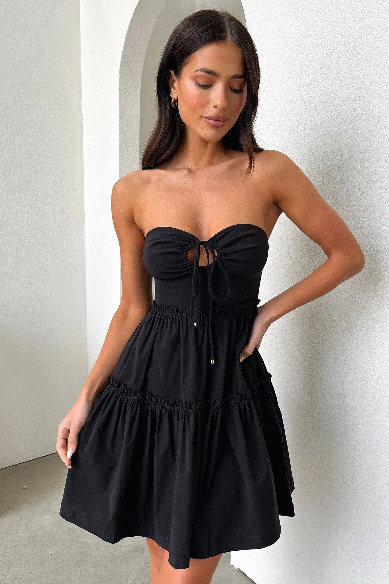 Audrina Mini Dress - Black