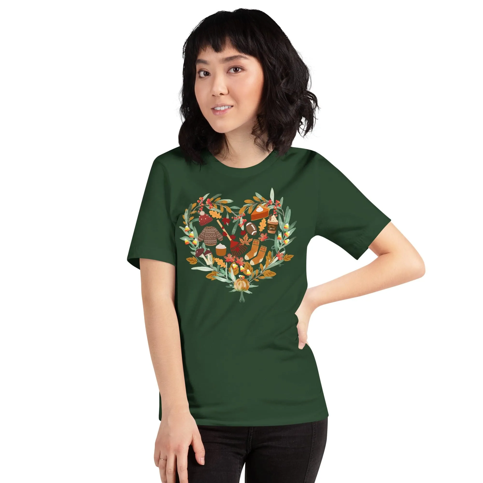 Autumn Medley T-Shirt Round Neck - XS-3XL