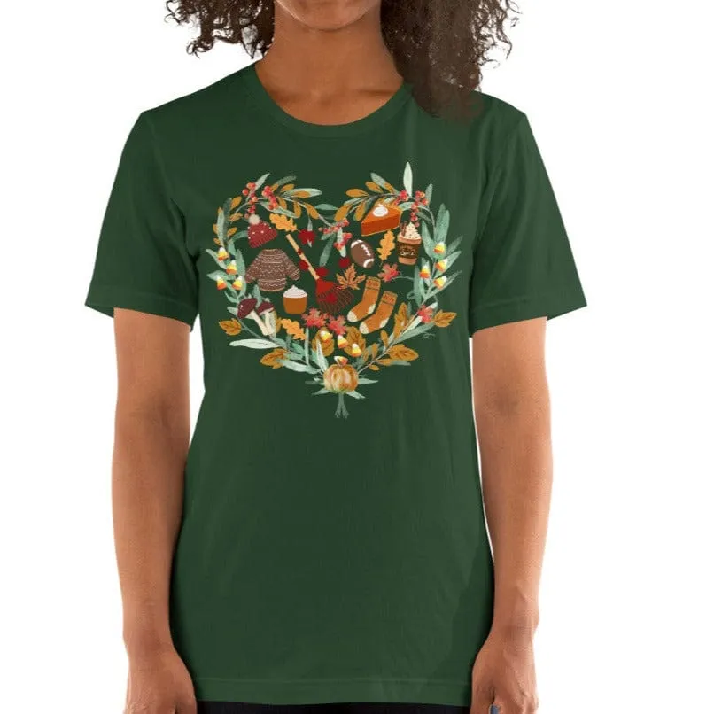 Autumn Medley T-Shirt Round Neck - XS-3XL