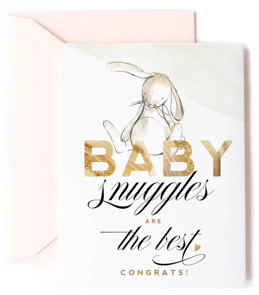 Baby Snuggles, New Baby Greeting and Celebration Card