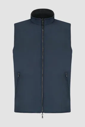 Barba Napoli Navy and Grey Double Sided Vest