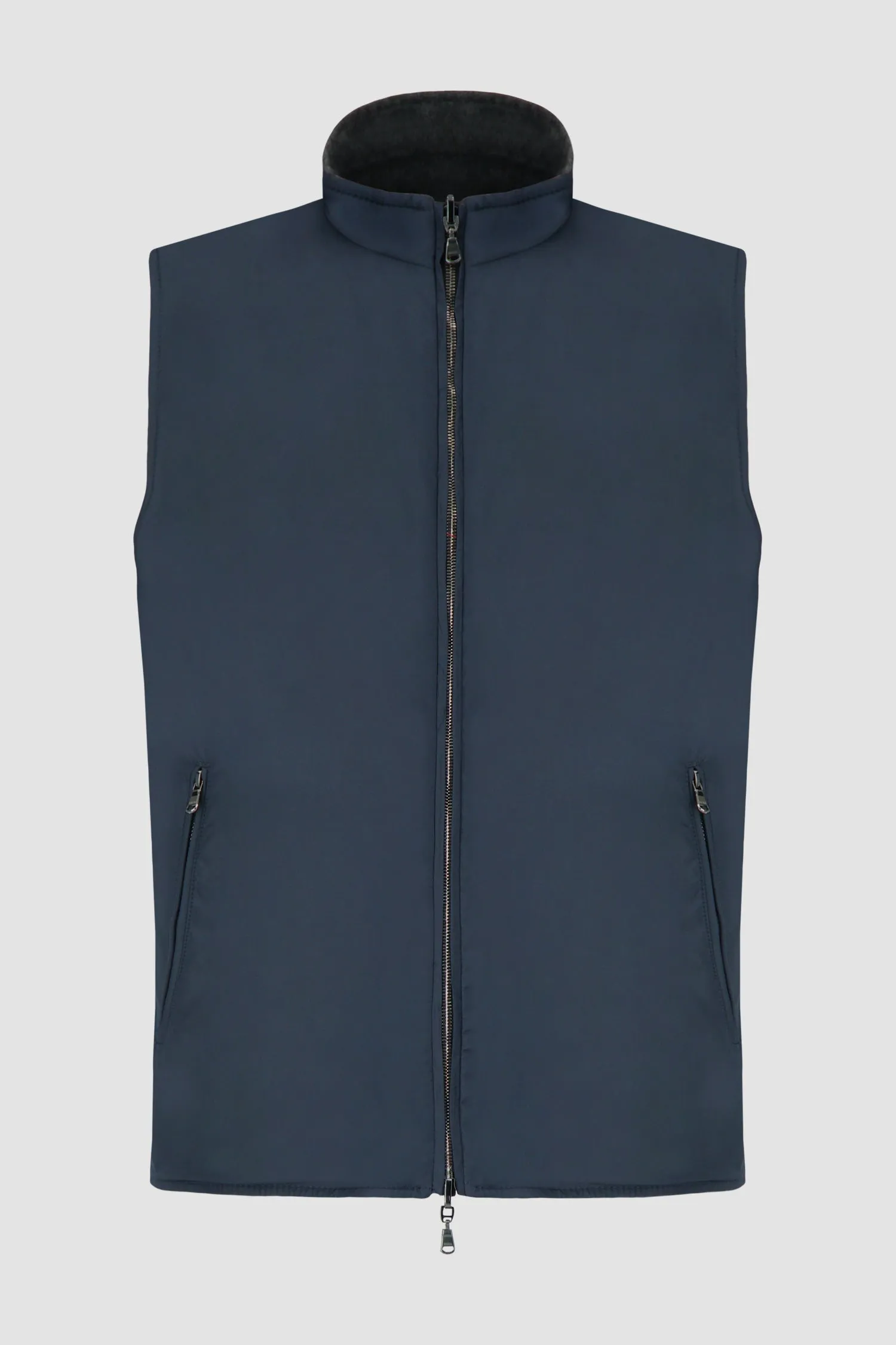 Barba Napoli Navy and Grey Double Sided Vest