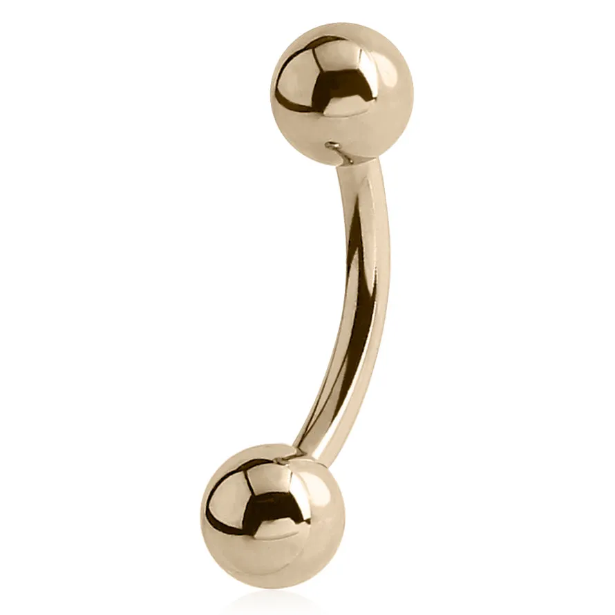 Basic Duo Ball Body Jewellery in 14K Yellow Gold