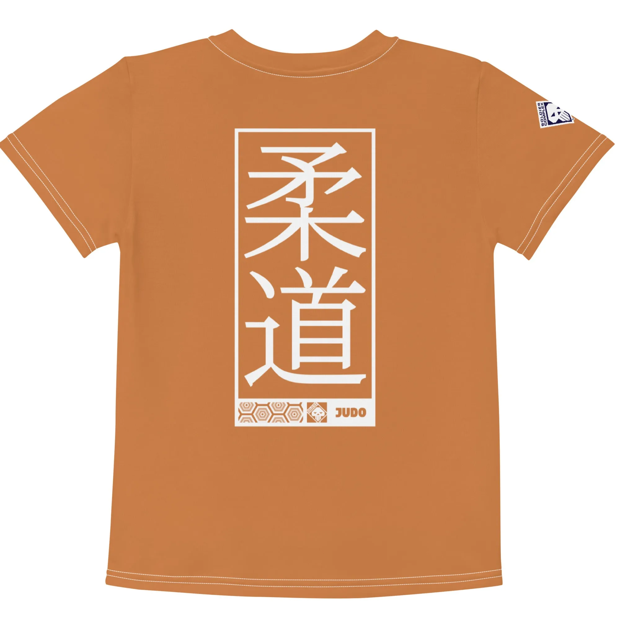 Beach Day Favorite: Girl's Short Sleeve Judo Rash Guard - Raw Sienna