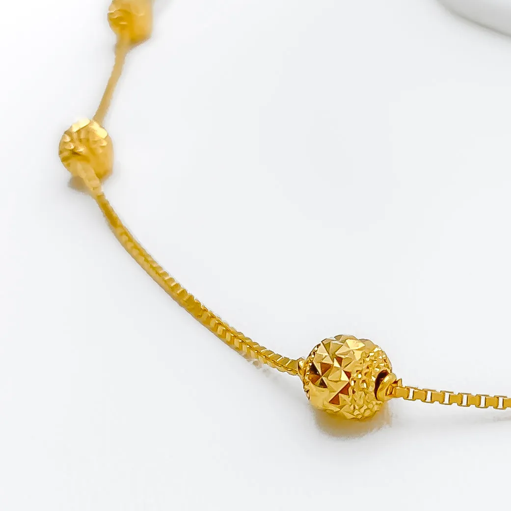 Beaded 22k Gold Necklace