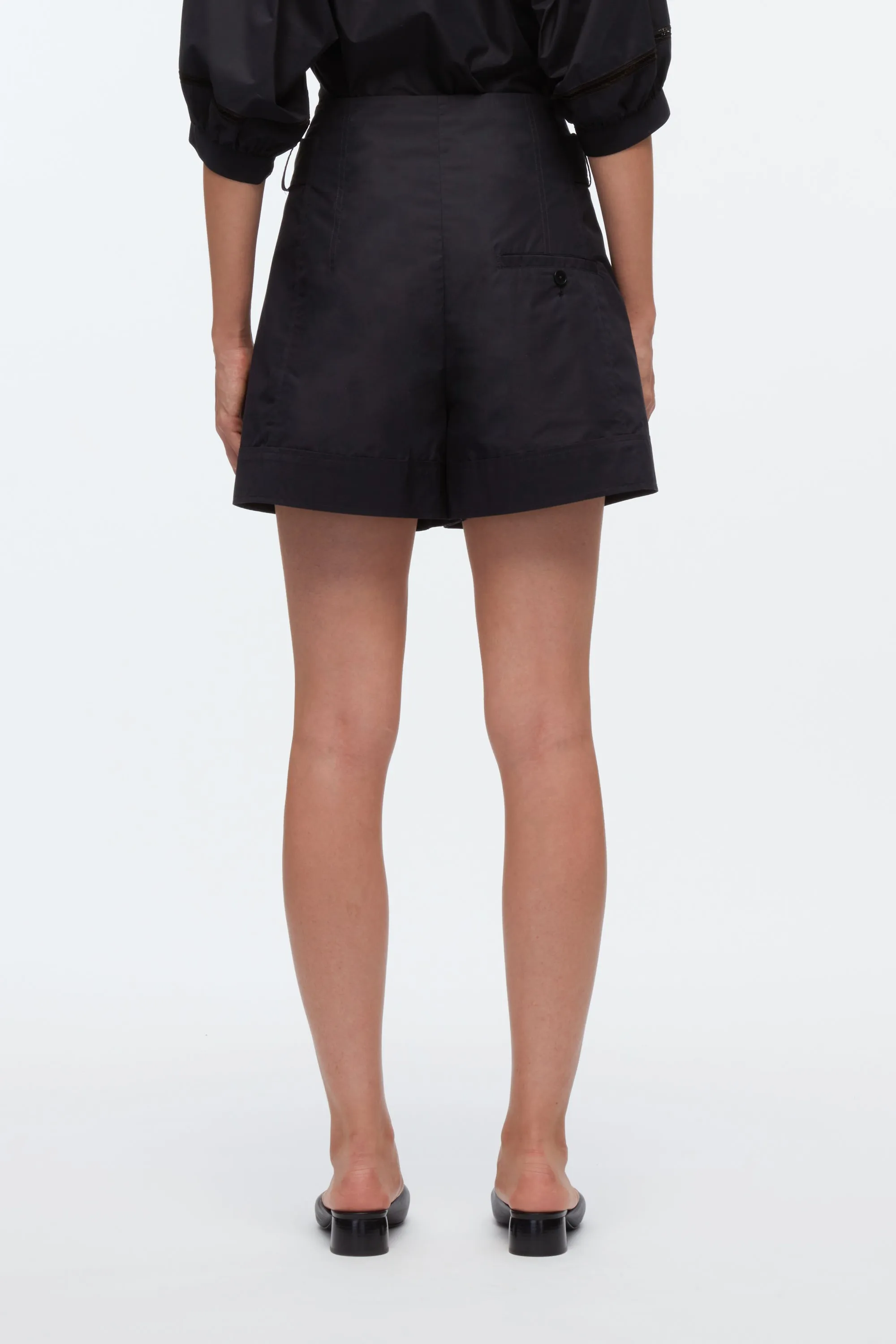 Belted Shorts With Cuffs