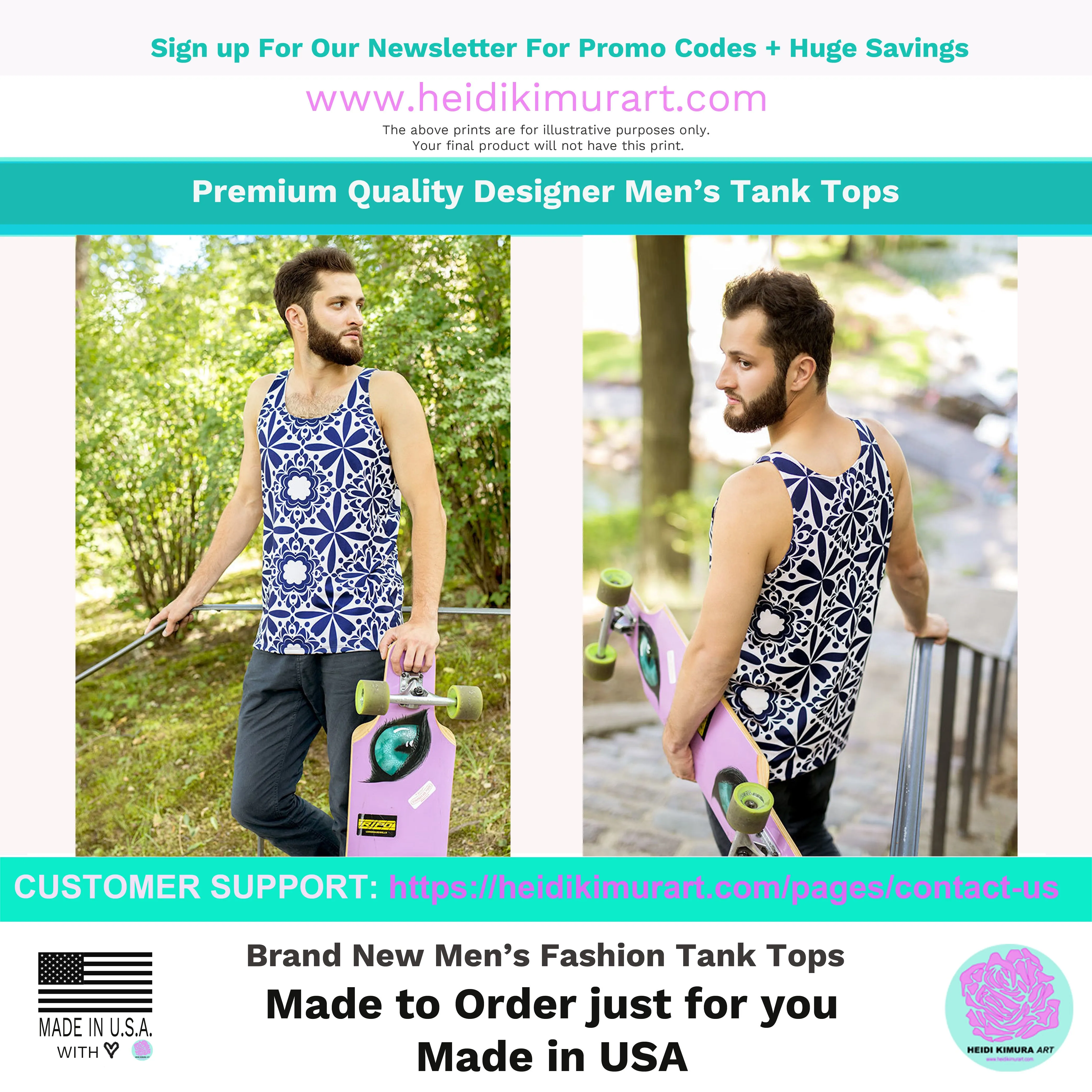 Black Men's Tank Top, Solid Black Color Premium Unisex Men's/ Women's Designer Tank Top- Made in USA