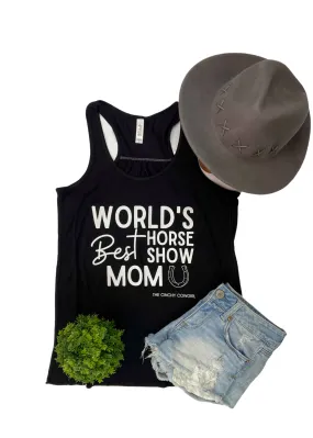 Black World's Best Horse Show Mom Tank