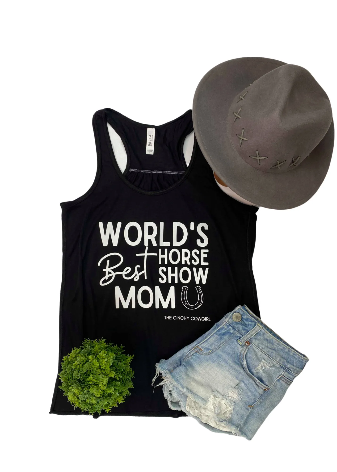 Black World's Best Horse Show Mom Tank