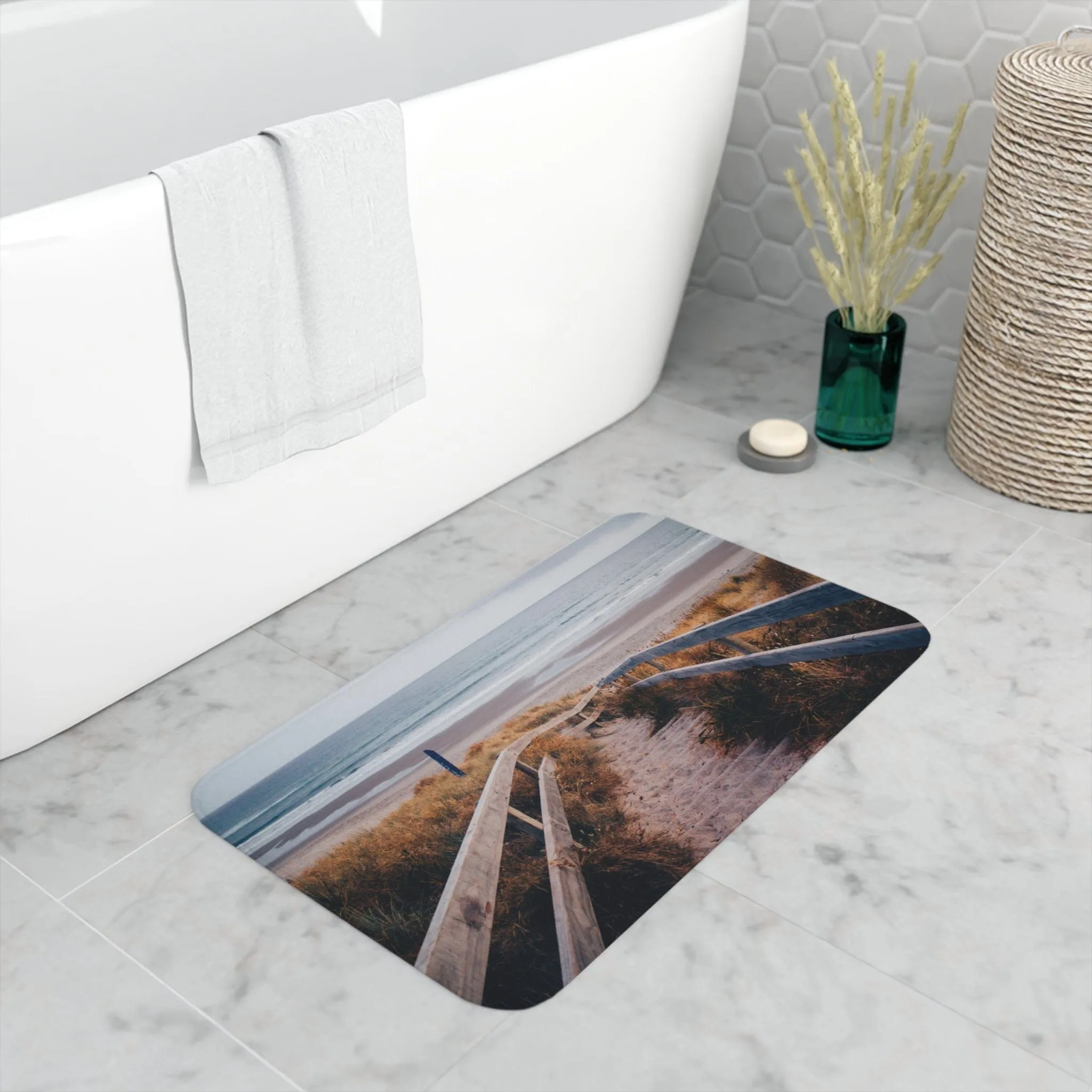 Boardwalk and Sand - Memory Foam Bath Mat