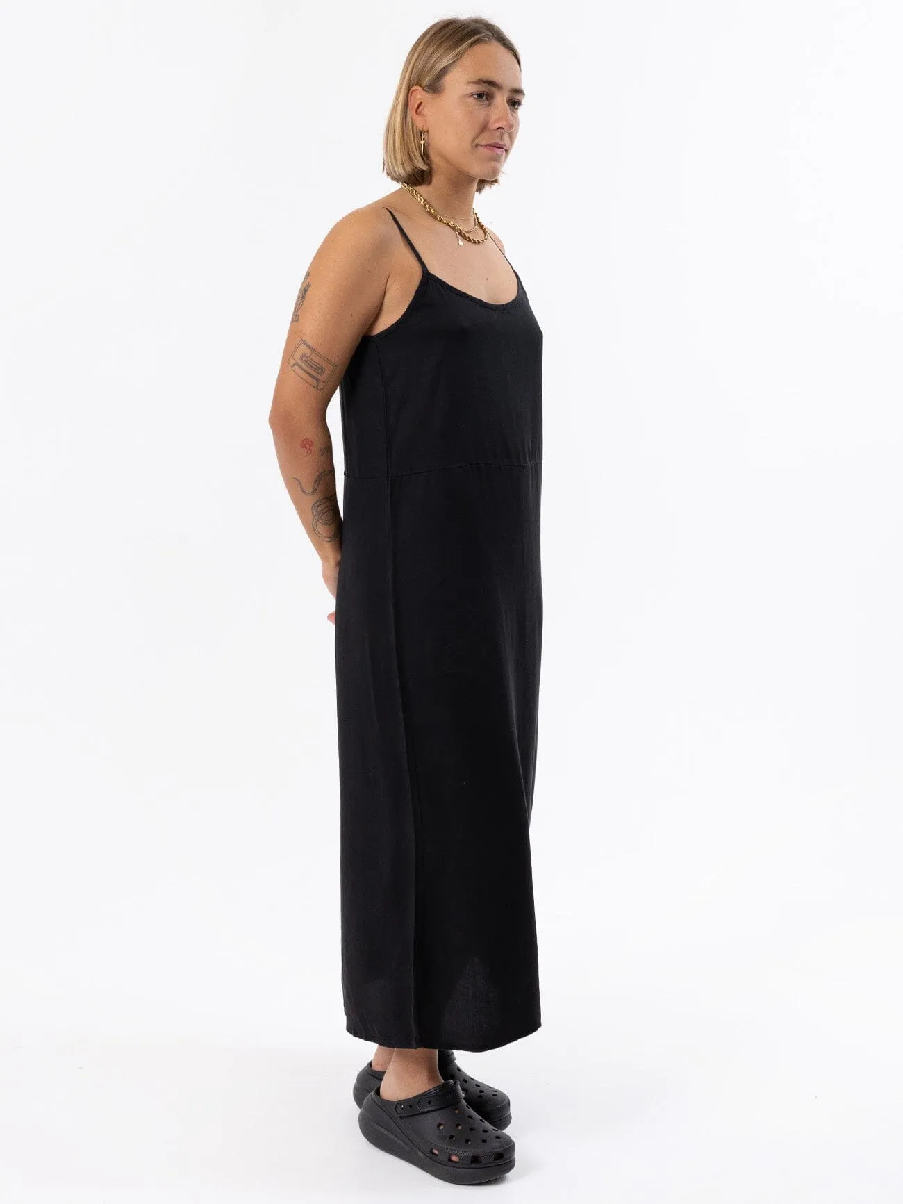 Breezy Slip Dress - Black