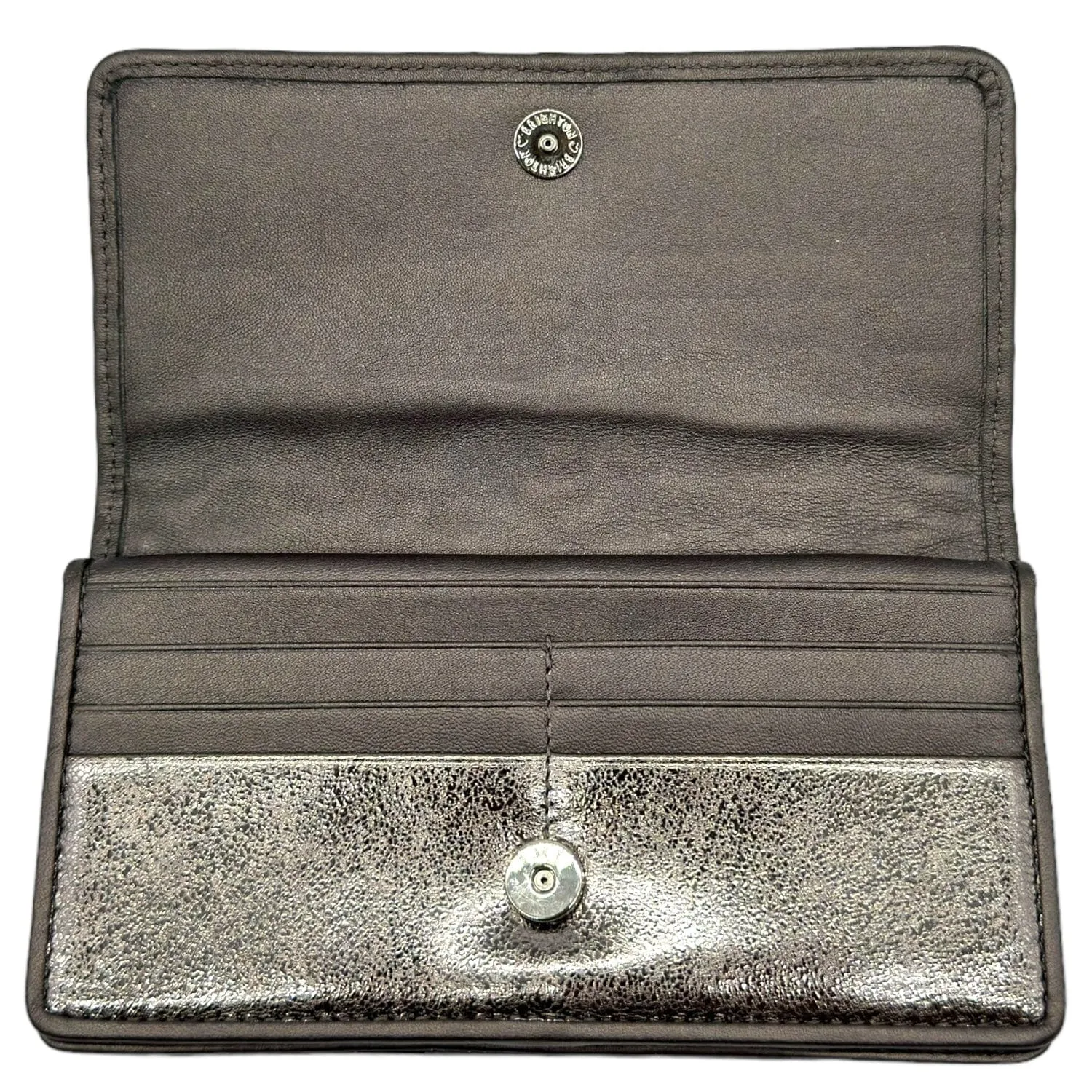 BRIGHTON "Valencia" Clutch/Wallet - Metallic Pewter