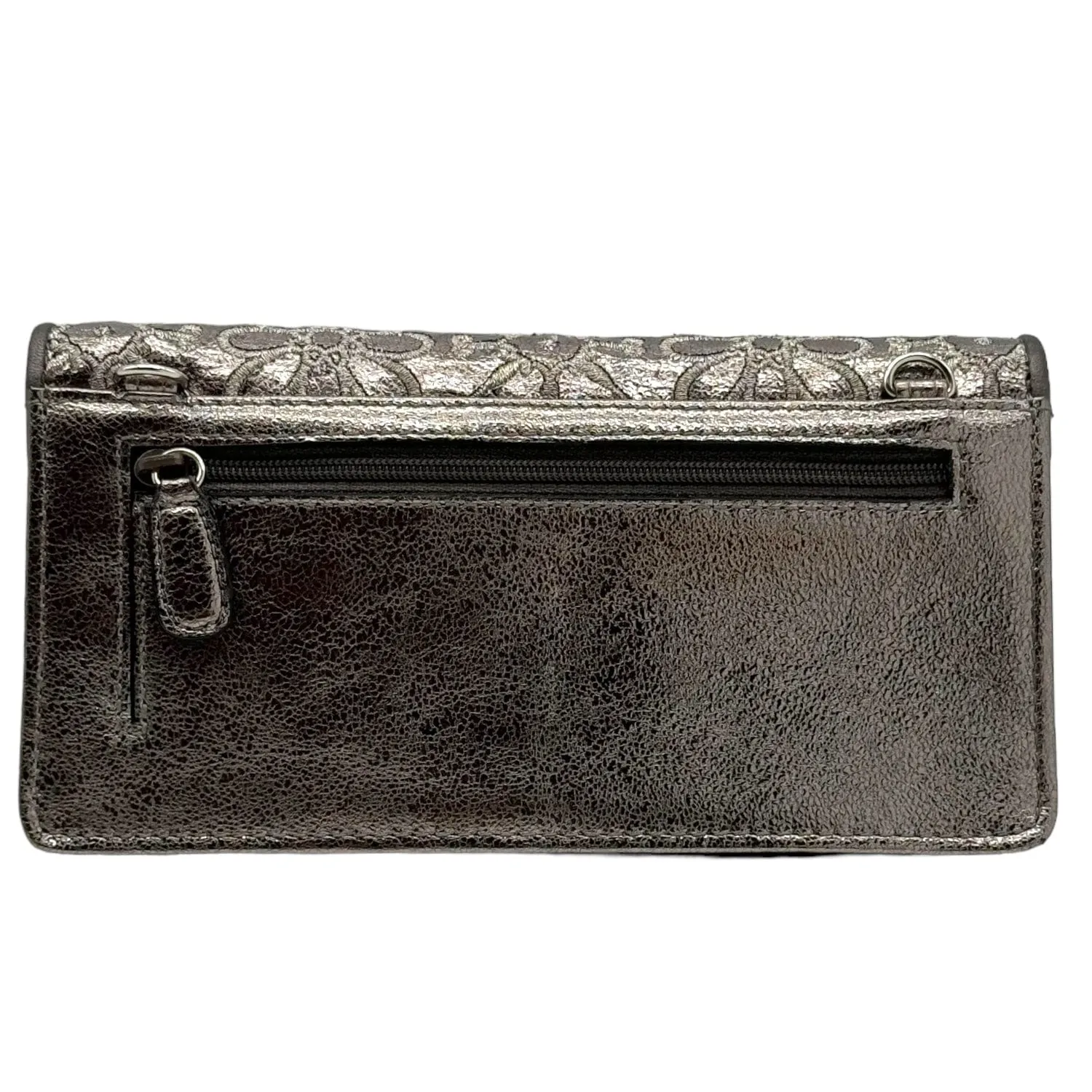 BRIGHTON "Valencia" Clutch/Wallet - Metallic Pewter