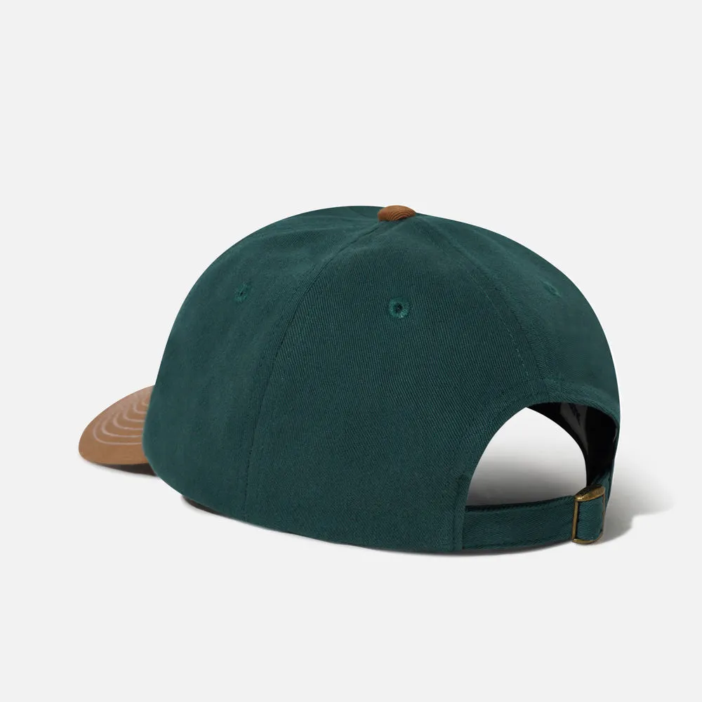 Butter Goods - Big Apple 6 Panel Cap - Forest / Brown