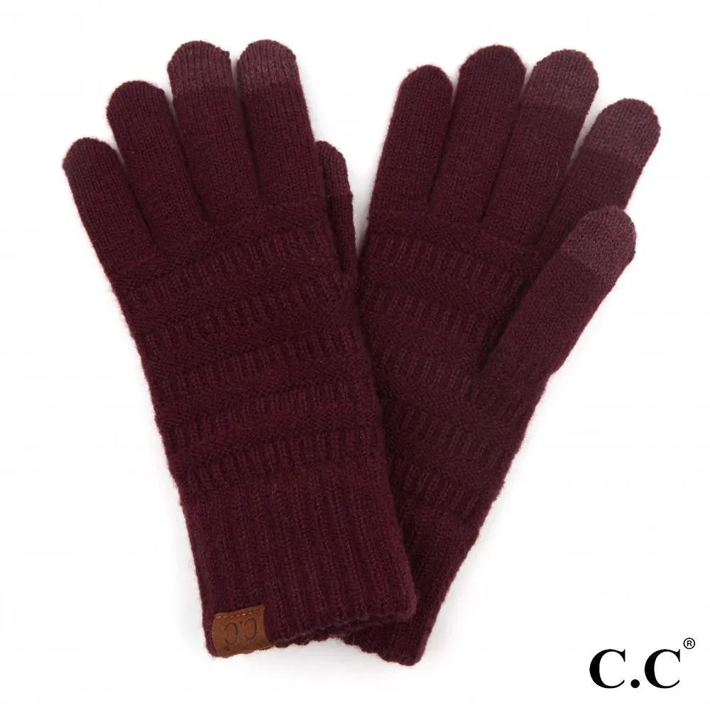 C.C Beanie {{ Ribbed Gloves }}