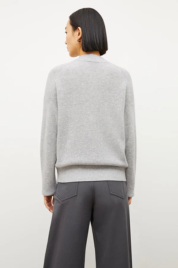 Cece Sweater - Cashmere :: Light Heather Gray