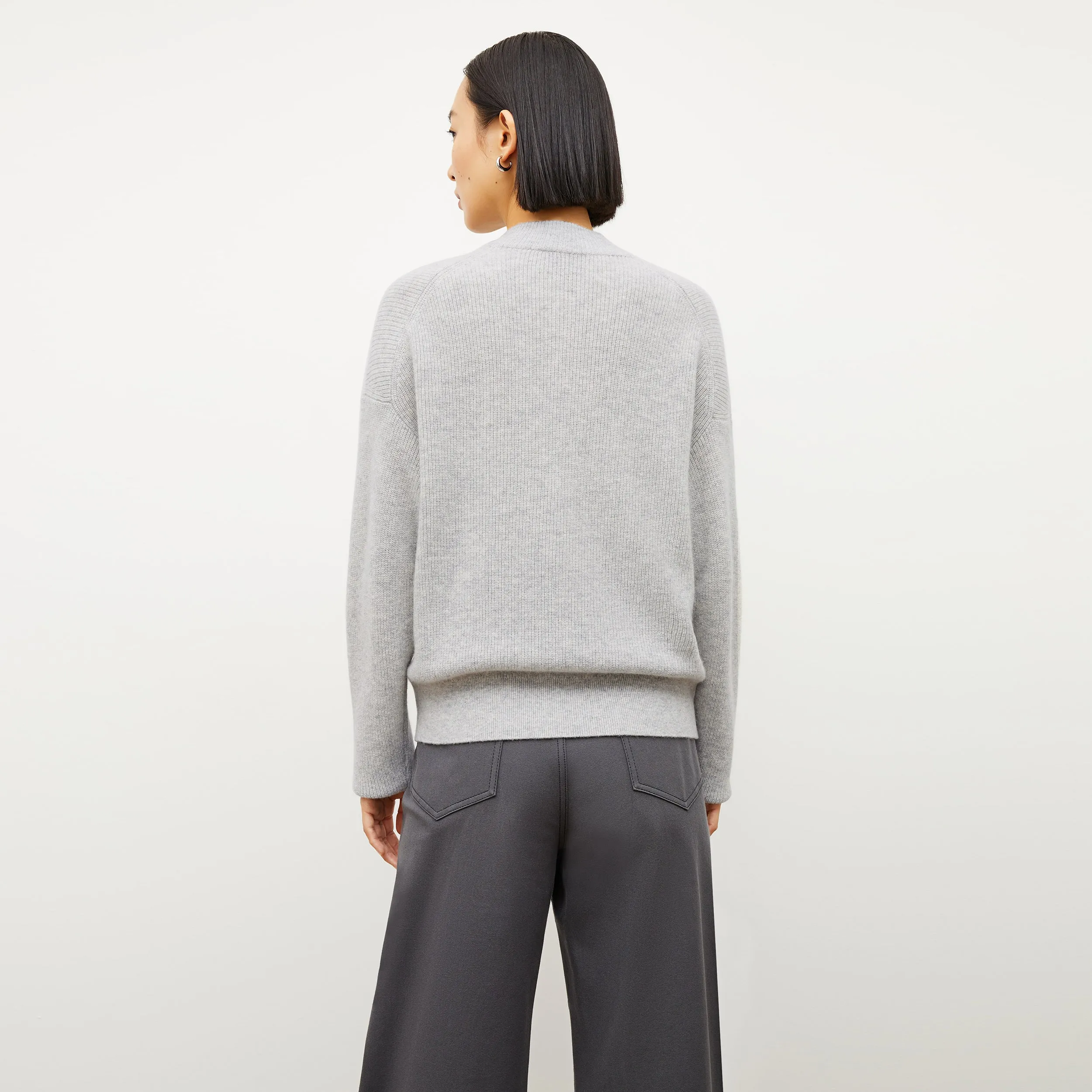 Cece Sweater - Cashmere :: Light Heather Gray