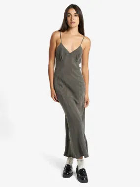 Chelsea Full Length Slip Dress - Truffle