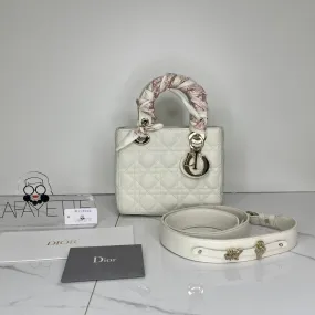 Christian Dior Lady Dior Small -White