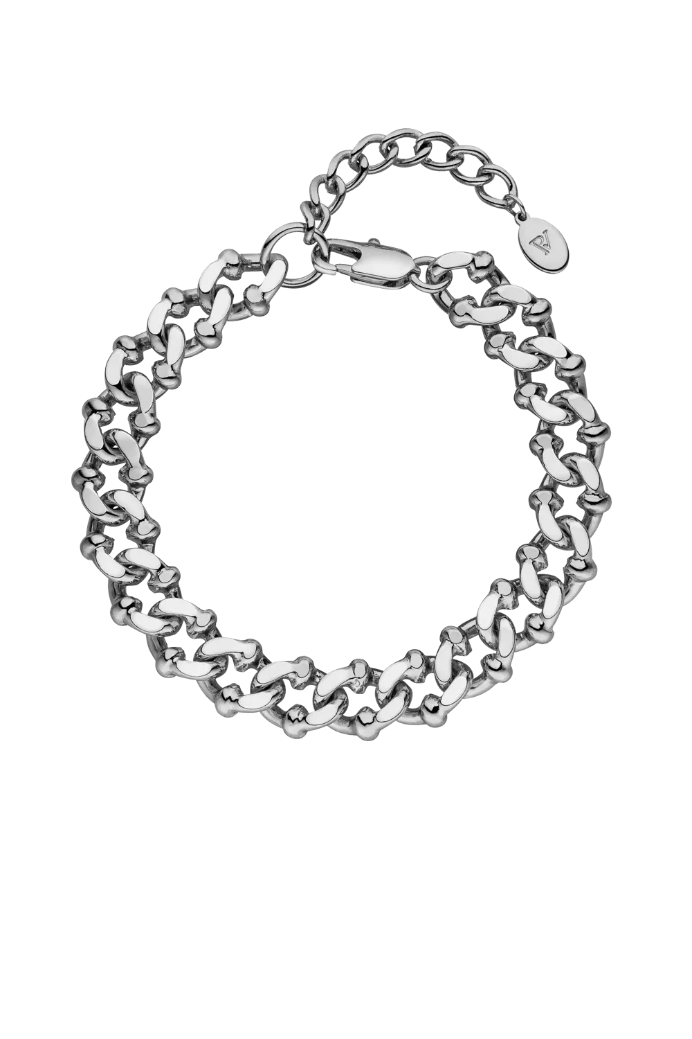 Chunky Curb Bracelet Silver