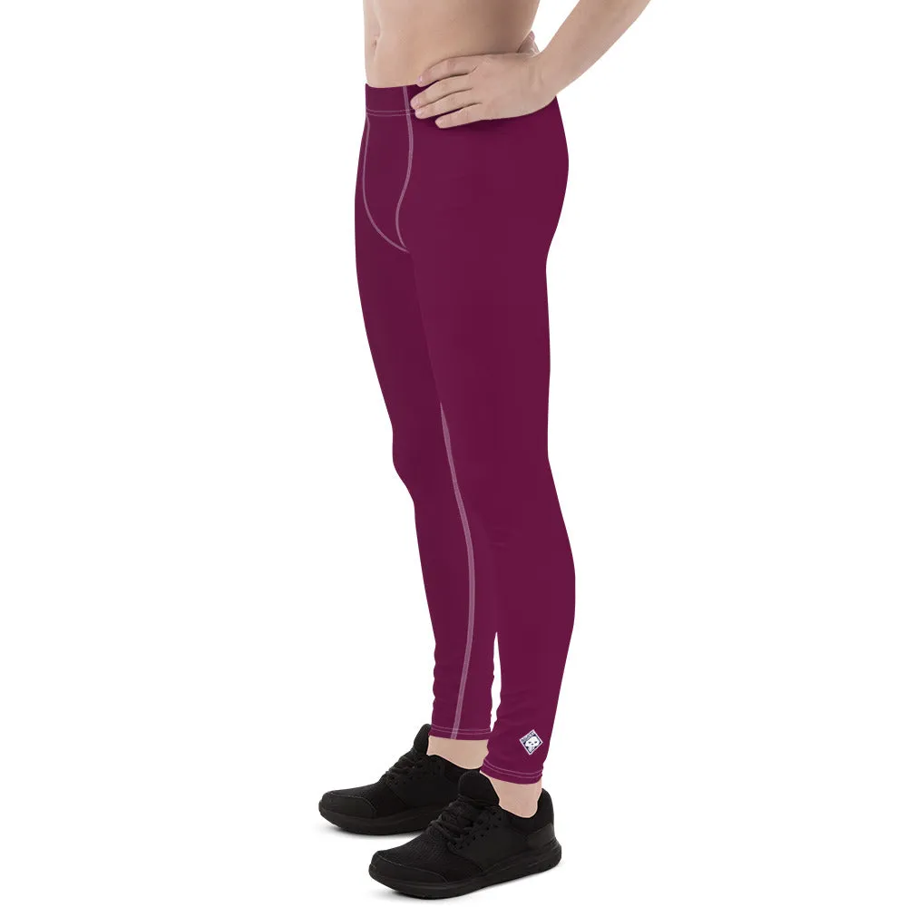 City Vibes: Solid Color Yoga Pants Leggings for Him - Tyrian Purple