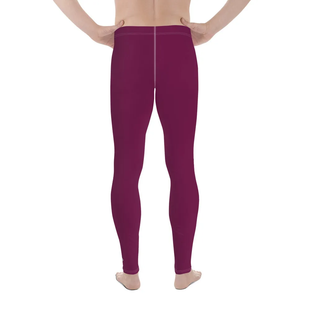 City Vibes: Solid Color Yoga Pants Leggings for Him - Tyrian Purple