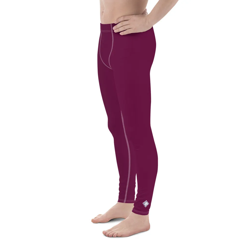 City Vibes: Solid Color Yoga Pants Leggings for Him - Tyrian Purple