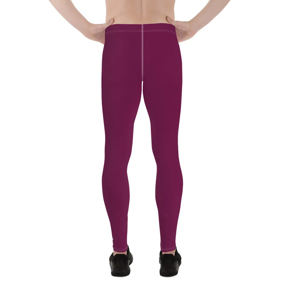 City Vibes: Solid Color Yoga Pants Leggings for Him - Tyrian Purple