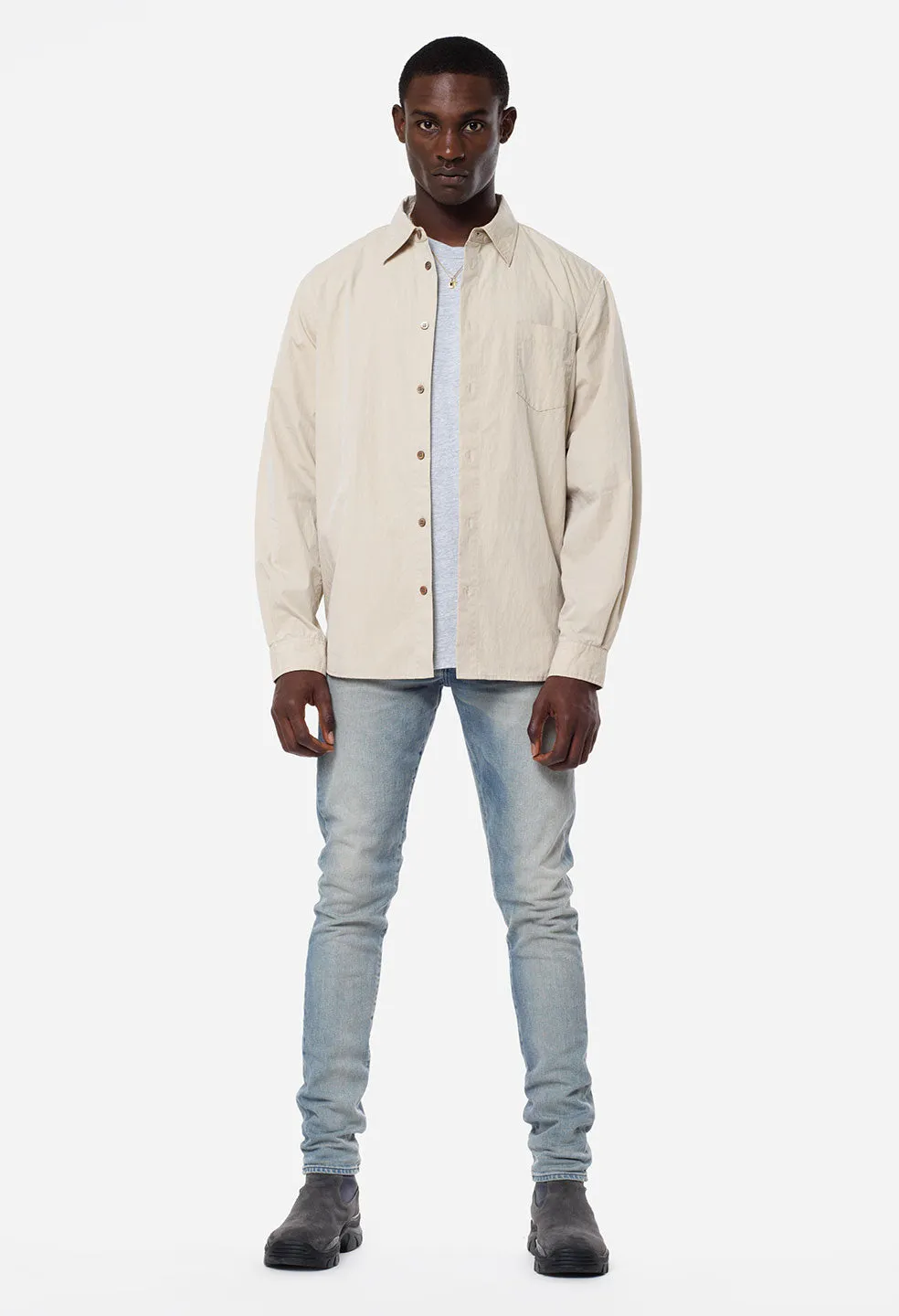 Cloak Button Up / Tan