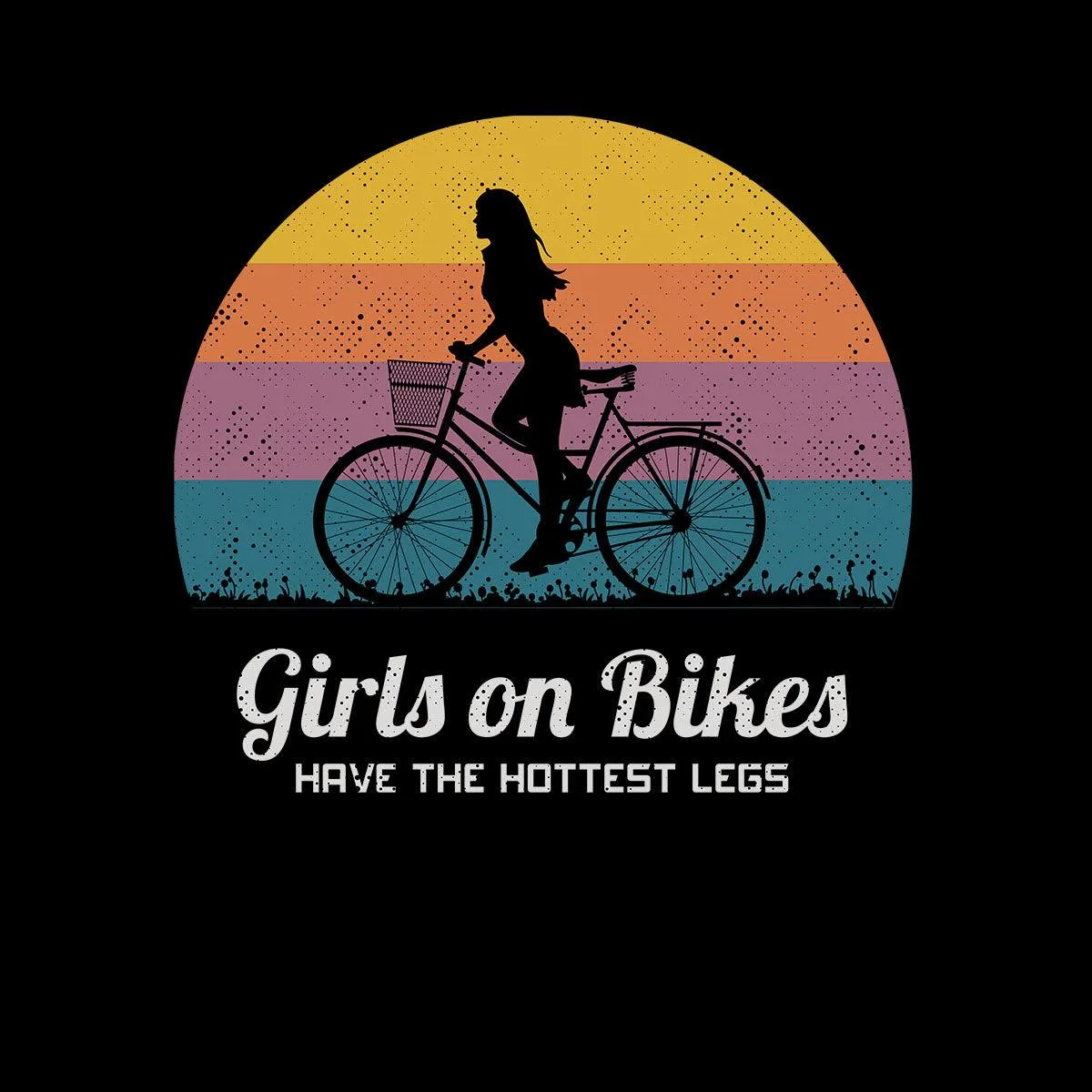 Cycling T-Shirt Girls on Bikes Hottest legs Bicycle Racer Road T-shirt for Kids