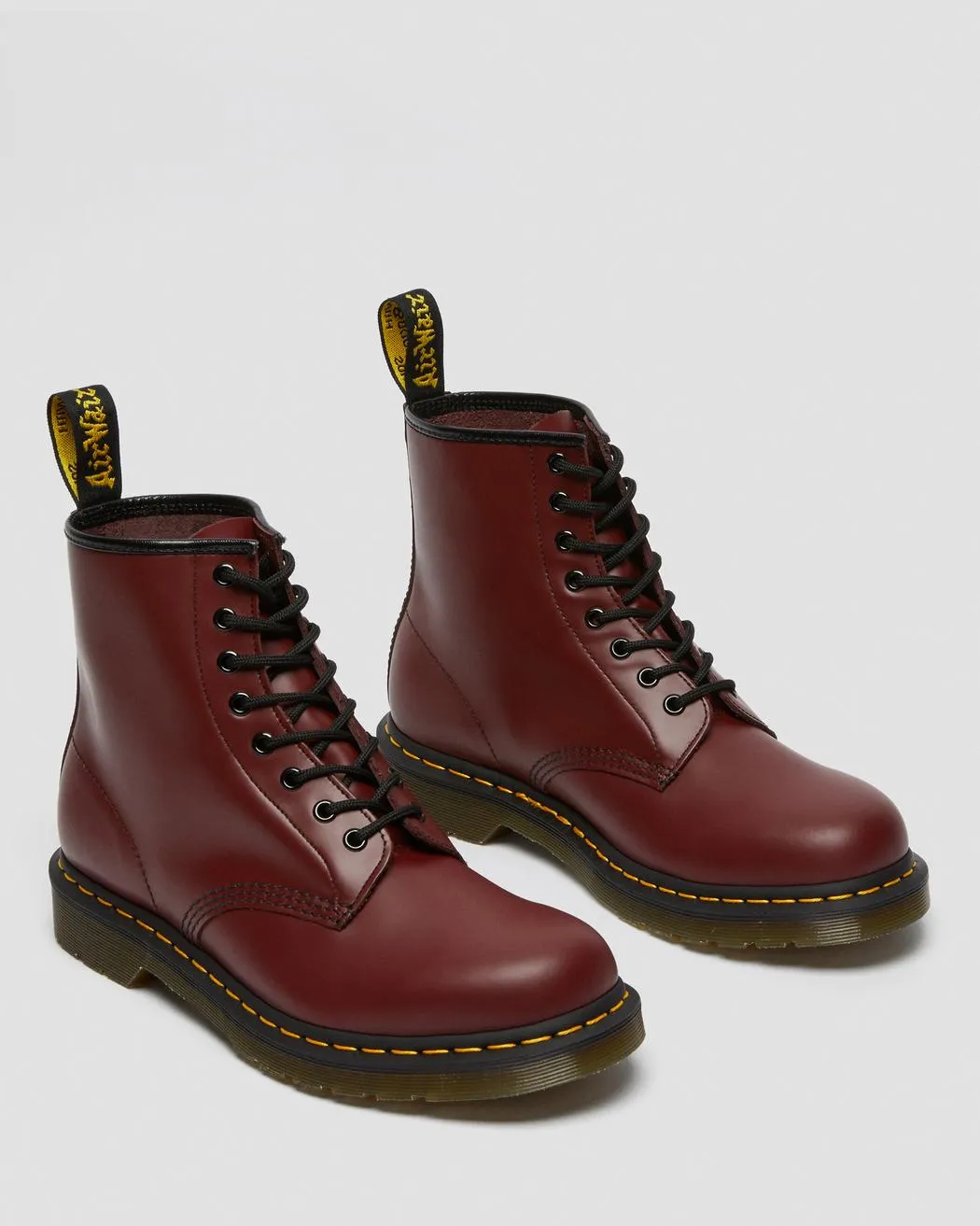 Dr. Martens UNISEX 1460 SMOOTH LEATHER LACE UP BOOTS  (Cherry Red)